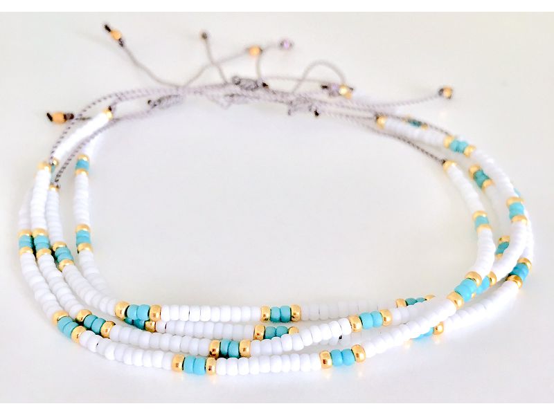 Handmade japanese miyuki seed bead bracelet A